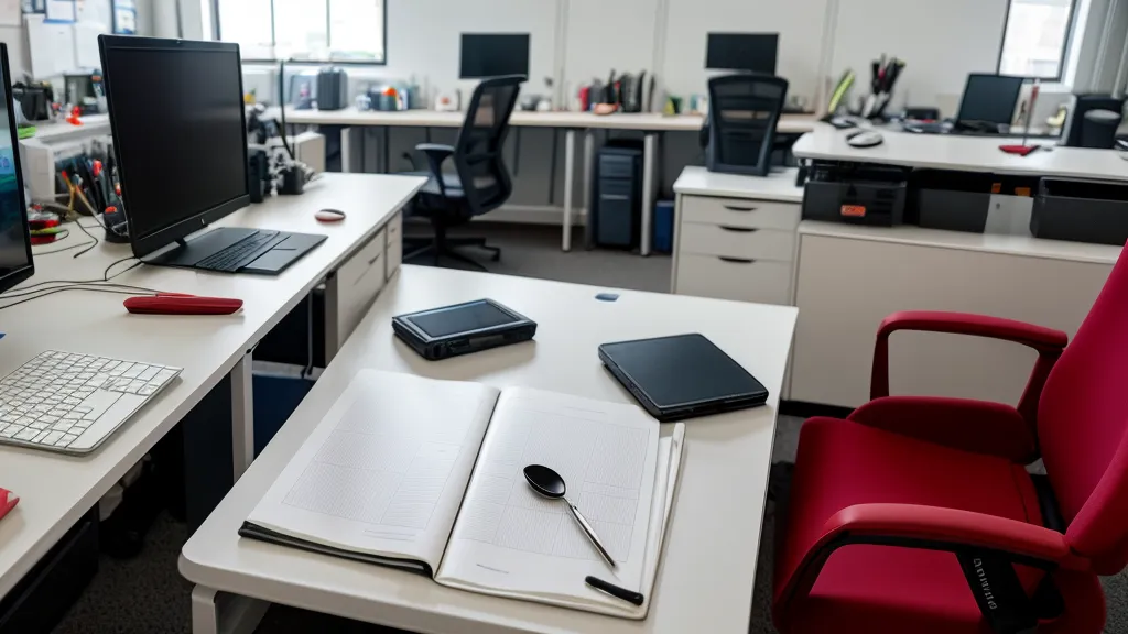 Carnet de préparation d'entretien d'embauche après un test de personnalité, en salle d'attente