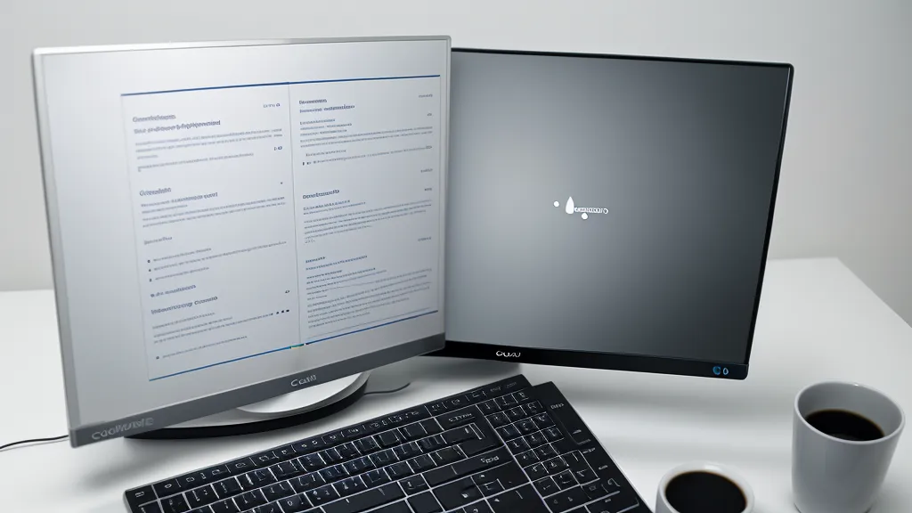 Gros plan d'un écran affichant un modèle de CV complexe avec des graphiques.