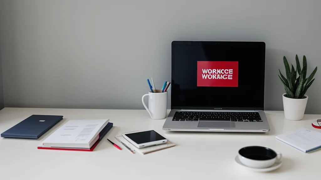 Un smartphone sur un bureau affichant une notification de message professionnel.